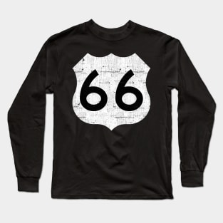 Route 66 -- Vintage Look Design Long Sleeve T-Shirt